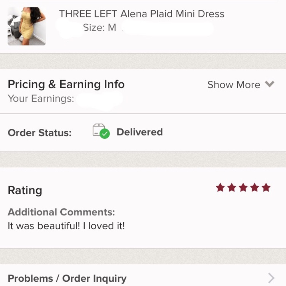 ONE LEFT Alena Plaid Mini Dress - Picture 4 of 5
